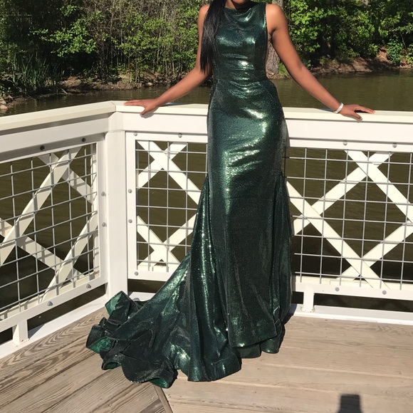 Beautiful Sequined Prom Dress - Picture 6 of 7